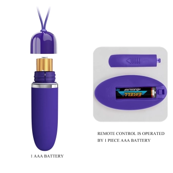 Wibrator mini Pretty Love Darlene pilot bezprzewodowy 12 funkcji