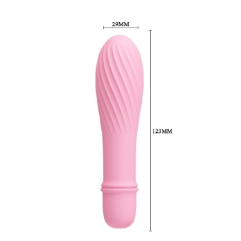 Wibrator silikonowy Pretty Love Solomon 10 funkcji bateria AAA 12 cm