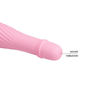 Wibrator silikonowy Pretty Love Solomon 10 funkcji bateria AAA 12 cm