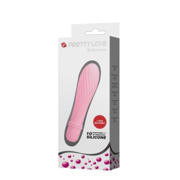 Wibrator silikonowy Pretty Love Solomon 10 funkcji bateria AAA 12 cm