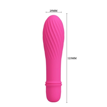 Wibrator silikonowy Pretty Love Solomon 10 funkcji bateria AAA 12.3 cm