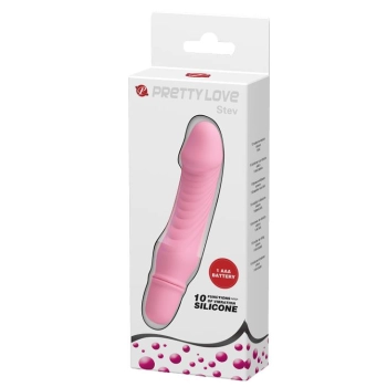 Wibrator silikonowy Pretty Love Stev różowy 10 funkcji 13,5 cm