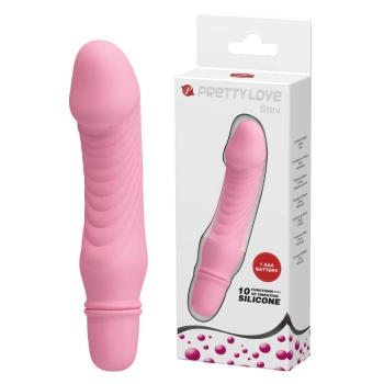 Wibrator silikonowy Pretty Love Stev różowy 10 funkcji 13,5 cm