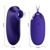 Fioletowe silikonowe jajeczko wibrujące Pretty Love Orthus Youth USB