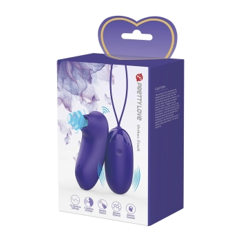 Fioletowe silikonowe jajeczko wibrujące Pretty Love Orthus Youth USB