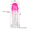 Przedłużka penisa Wilford Pretty Love 13,5 cm wodoodporna z analnym