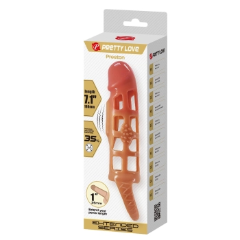Przedłużka na penisa Pretty Love Preston 18 cm TPR