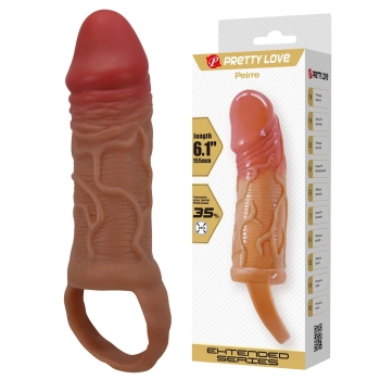 Przedłużka na penisa Pretty Love Peirre 15,5 cm wodoodporna