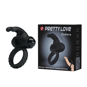 Pierścień wibrujący silikonowy Pretty Love Eudora 5,4 cm