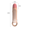 Realistyczna wibrująca nakładka na penisa Pretty Love 22 cm