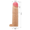 Przedłużka na penisa Pretty Love Gerd Flesh TPR 76 mm