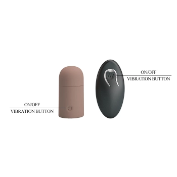 Nakładka na penisa Pretty Love realistyczna 12 wibracji USB