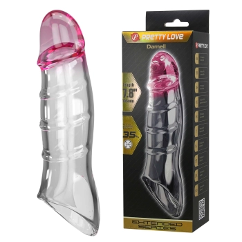 Przedłużka TPE Pretty Love Damell różowa 19,8 cm