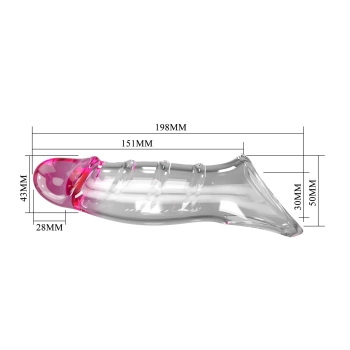Przedłużka TPE Pretty Love Damell różowa 19,8 cm