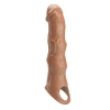 Przedłużka na penisa Pretty Love z regulowanymi wkładkami brązowa 28 cm