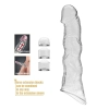 Przedłużka na penisa Pretty Love z modułami transparentna 28 cm