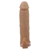 Wibrująca przedłużka na penisa Pretty Love 17 cm naturalna