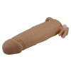 Wibrująca przedłużka na penisa Pretty Love 17 cm naturalna