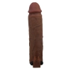 Wibrująca przedłużka na penisa Pretty Love Xerxes 22 cm ciemnobrązowa