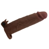 Wibrująca przedłużka na penisa Pretty Love Xerxes 22 cm ciemnobrązowa