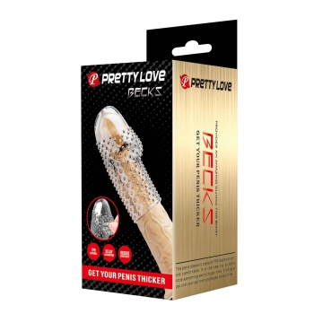 Przedłużka na penisa Pretty Love Becks przezroczysta