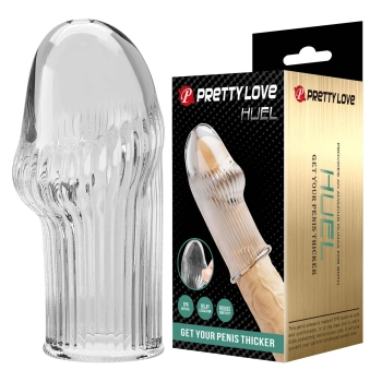 Przedłużka na penisa Pretty Love Huel transparentna