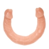 Podwójne dildo Baile TPR cieliste 37 cm