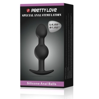 Korek analny silikonowy Pretty Love Heavy Balls 10,4 cm