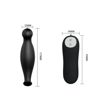 Korek analny wibrujący Pretty Love silikonowy 12 trybów 11.7 cm