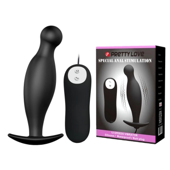 Korek analny wibrujący Pretty Love silikonowy 12 trybów 11.7 cm