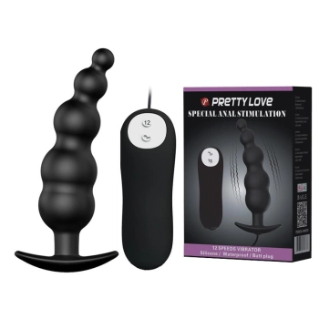 Plug analny wibrujący Pretty Love silikonowy pilot 12 trybów 11,8 cm