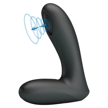 Wibrator analny Pretty Love Archenemy 12 pulsacji silikonowy USB czarny