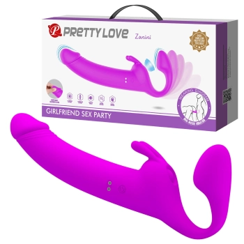 Strap-on bez uprzęży wibrujący Zanini Pretty Love
