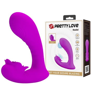 Wibrator podwójny Pretty Love Nadal silikonowy USB