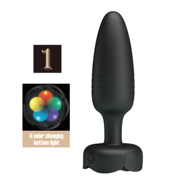 Korek analny wibrujący LED Pretty Love Tarion silikonowy 10 trybów