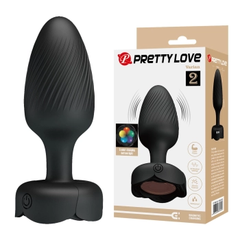 Korek analny wibrujący LED 10 trybów Pretty Love Varian silikonowy