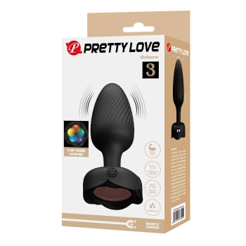 Korek analny wibrujący LED Pretty Love Osborn silikonowy