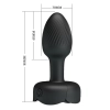 Korek analny wibrujący Pretty Love Olman silikonowy LED 10 wibracji
