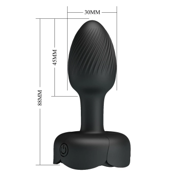 Korek analny wibrujący Pretty Love Olman silikonowy LED 10 wibracji