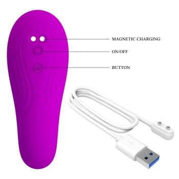 Stymulator łechtaczki Pretty Love Naty silikonowy pulsacyjny USB