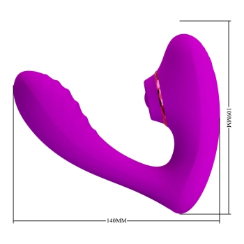 Stymulator łechtaczki Pretty Love Naty silikonowy pulsacyjny USB