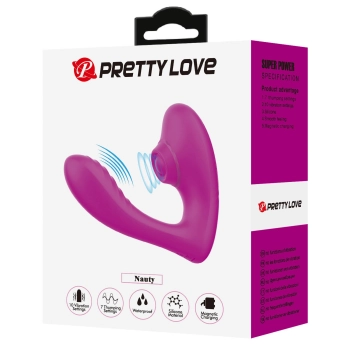 Stymulator łechtaczki Pretty Love Naty silikonowy pulsacyjny USB