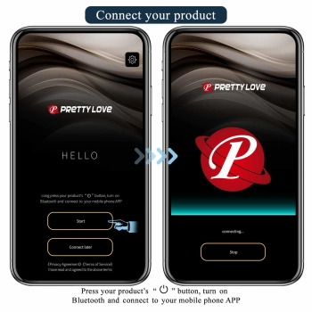 Wibrujący korek analny Pretty Love Anthony z aplikacją USB
