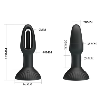 PRETTY LOVE - HUBERT, 7 wiggling settings, Silicone