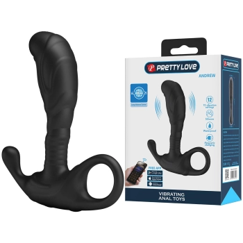 Wibrujący masażer prostaty Pretty Love Andrew z aplikacją USB