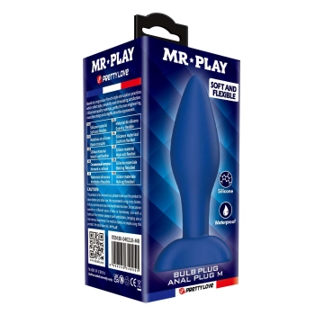 Korek analny silikonowy Mr. Play Bulb M wodoodporny
