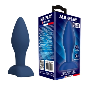 Korek analny silikonowy Mr. Play Bulb S dla początkujących