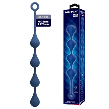 Kulki analne silikonowe wodoodporne Mr Play Waterdrop 43 cm
