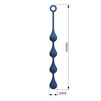Kulki analne silikonowe wodoodporne Mr Play Waterdrop 43 cm