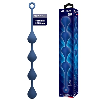 Bardzo duże kulki analne silikonowe Mr. Play XL 52.5 cm wodoodporne